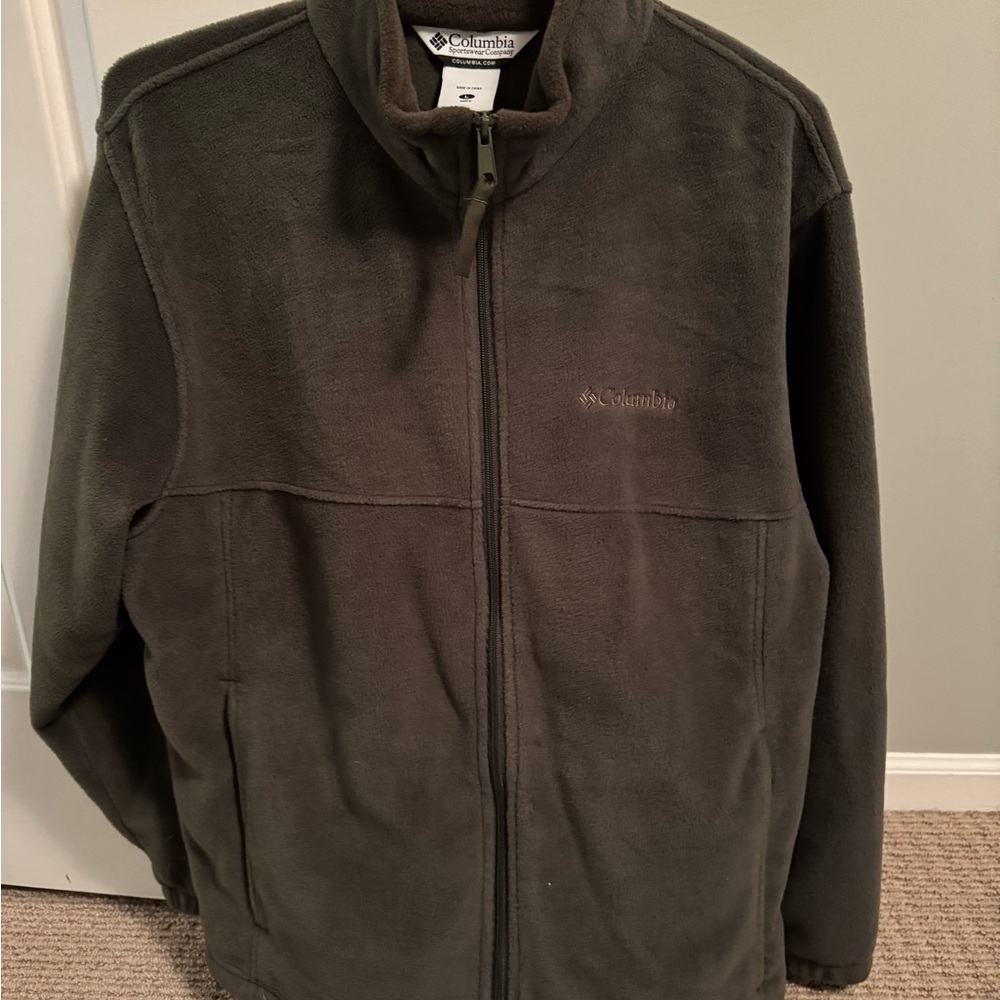 Columbia Fleece Jacket in Olive Green